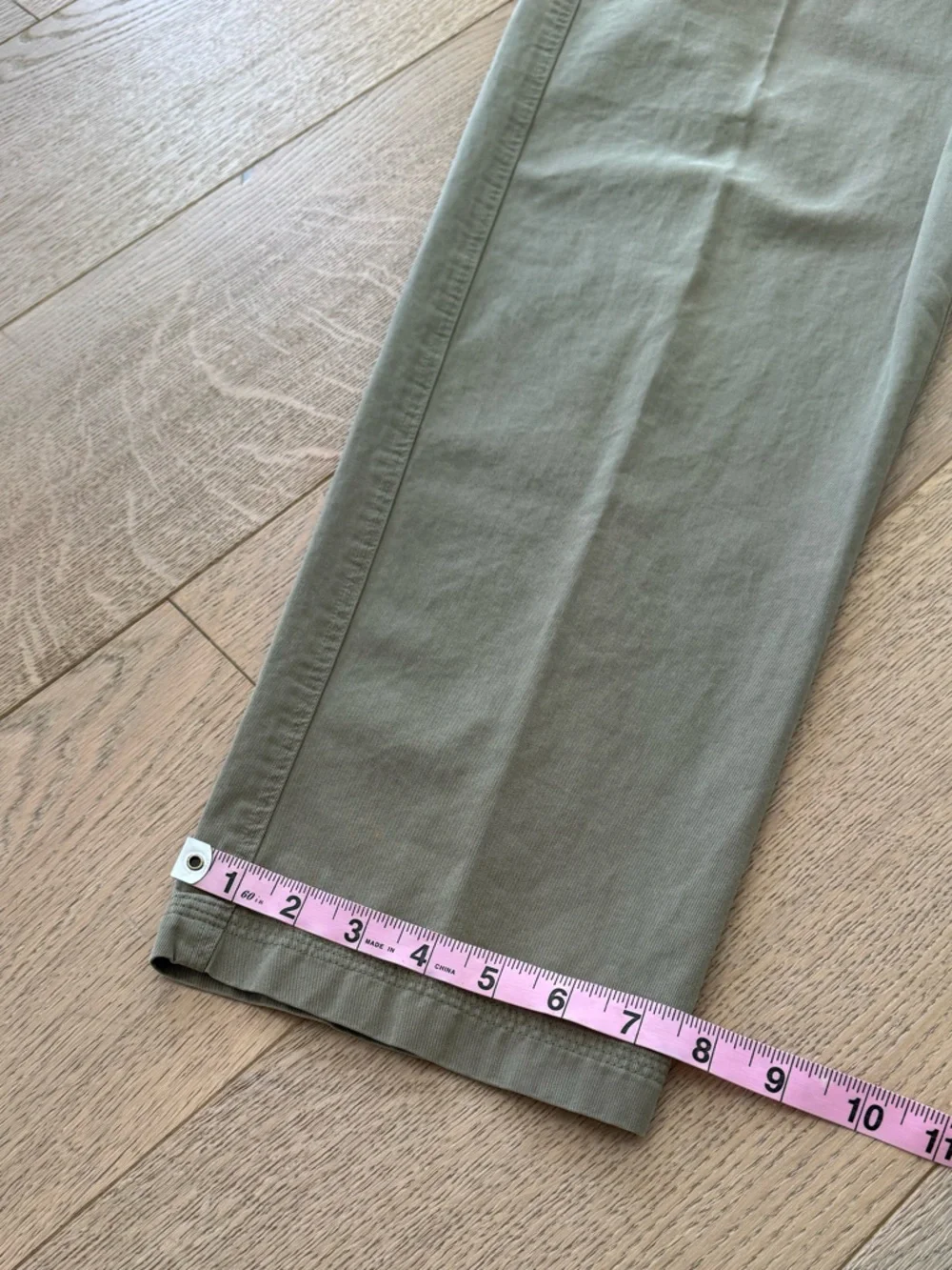 Talbots Straight Leg Chino Pants in Olive Green Size 6